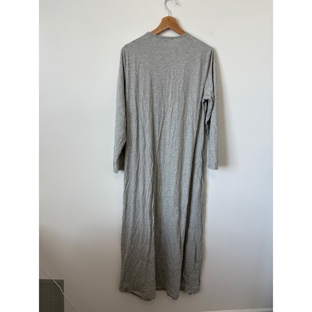 RUE de FEEME Floral Pull-On Nightgown – Heather Grey – Women's 10 - Picture 4 of 4